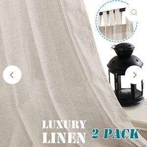 Luxury Linen Curtains 2 Pack